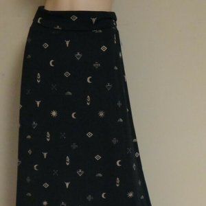 Mossimo Jersey Knit Maxi Skirt Southwest Western